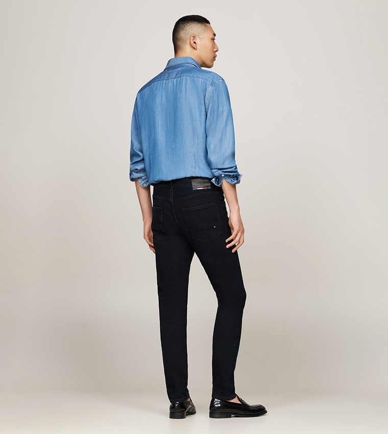 بنطال جينز سادة بطبقات 