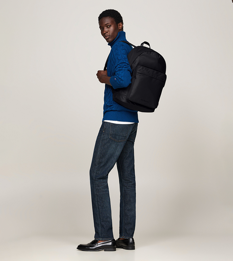 Logo Detail Zip Around Backpack