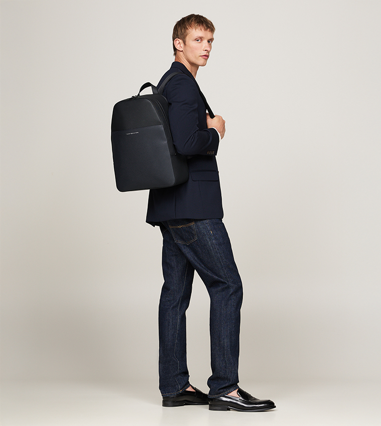 Textured Leather Backpack