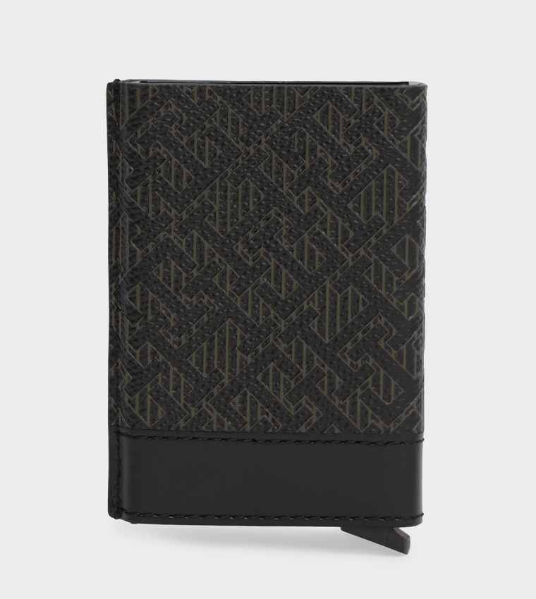 Monogram Patterned Card Holder