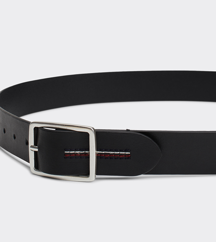 Logo Detail Buckle Belt
