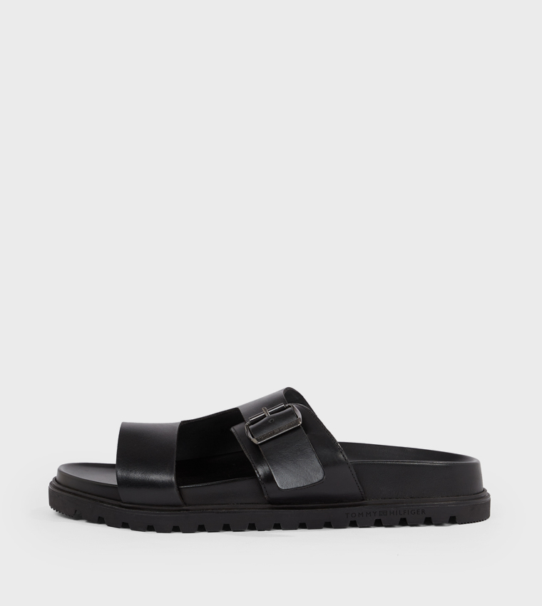 Buckle Detail Flat Sandals