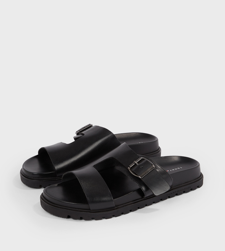 Buckle Detail Flat Sandals