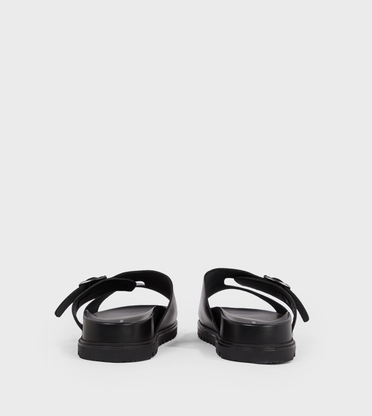Buckle Detail Flat Sandals