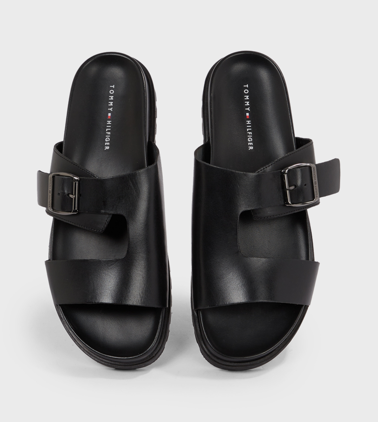 Buckle Detail Flat Sandals