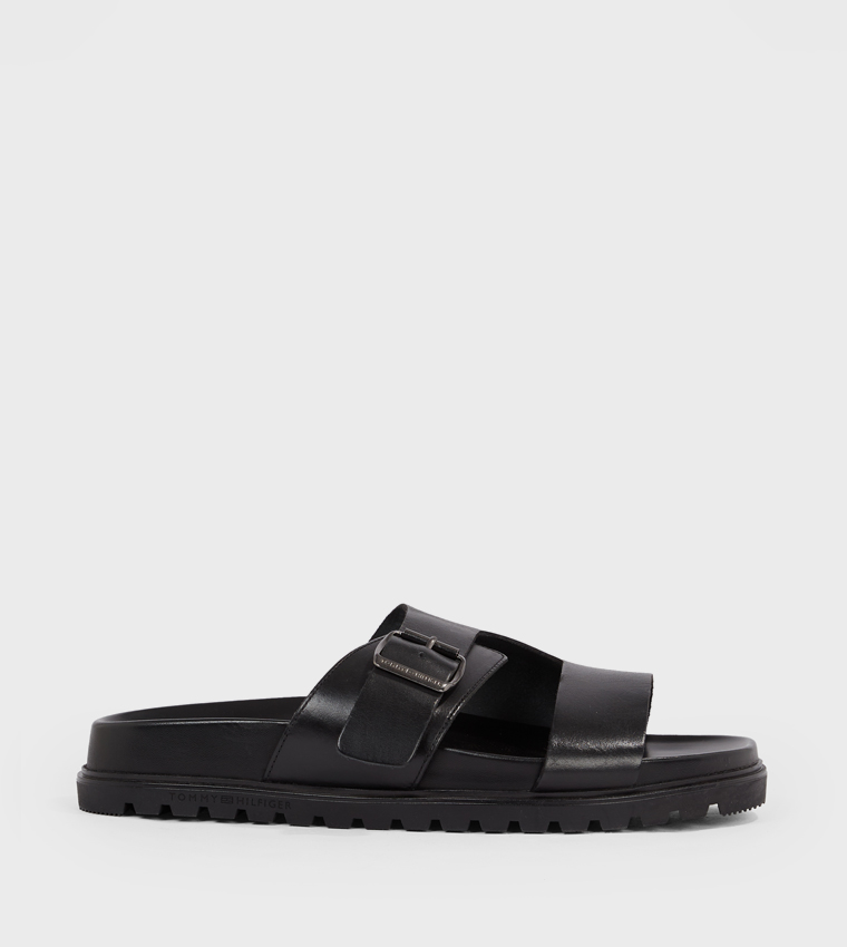 Buckle Detail Flat Sandals