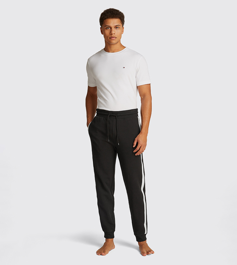 Side Striped Drawstring Waist Joggers