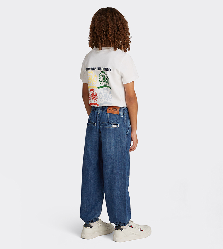 Washed Mid Rise Jeans