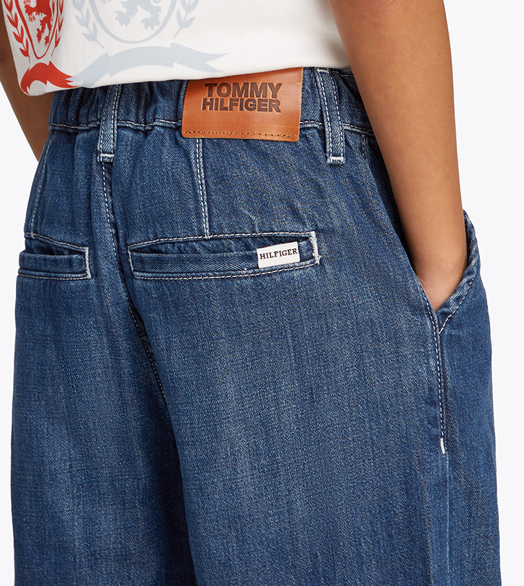 Washed Mid Rise Jeans