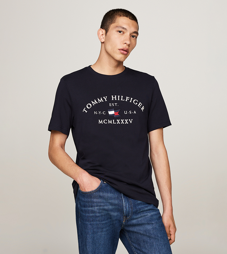 Nautical Arch Monotype Crew Neck T-Shirt