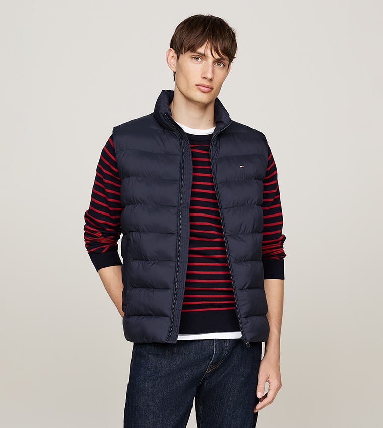 Solid High Neck Gilet