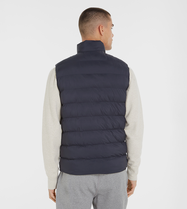 Solid High Neck Gilet