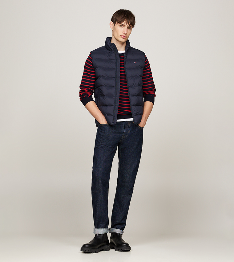 Solid High Neck Gilet