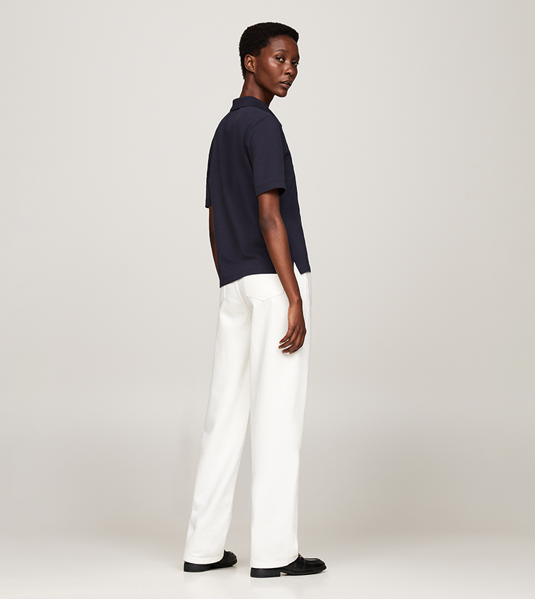 1985 Flag Detail Polo T-Shirt