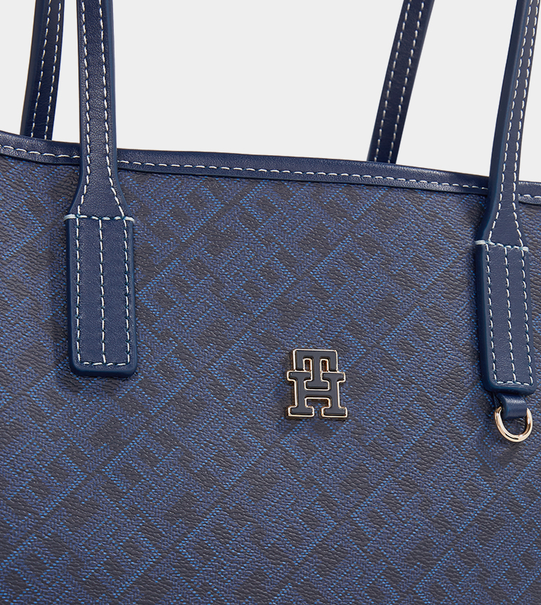 Monogram Patterned Tote Bag