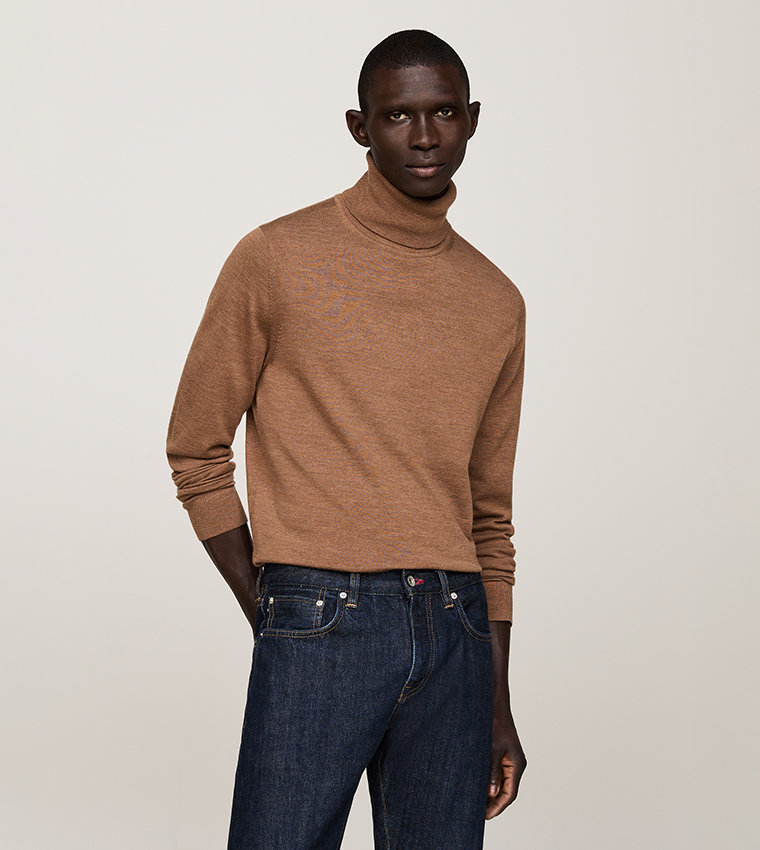 Solid Turtle Neck Sweater