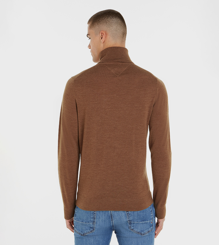 Solid Turtle Neck Sweater