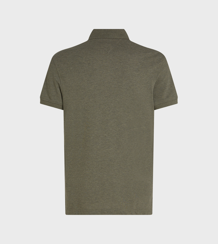 1985 Flag Detail Slim Fit Polo T-Shirt