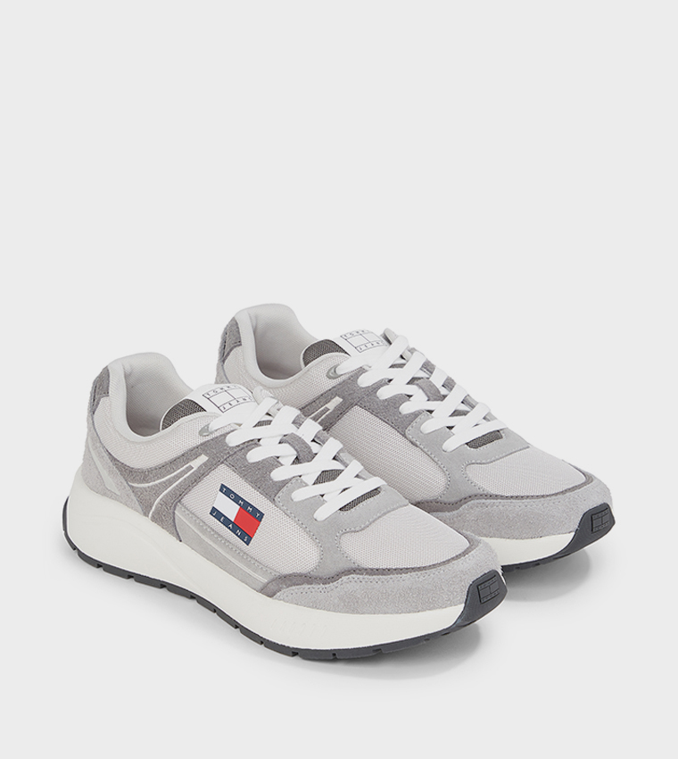 MIX MATER Lace-Up Runner Sneakers