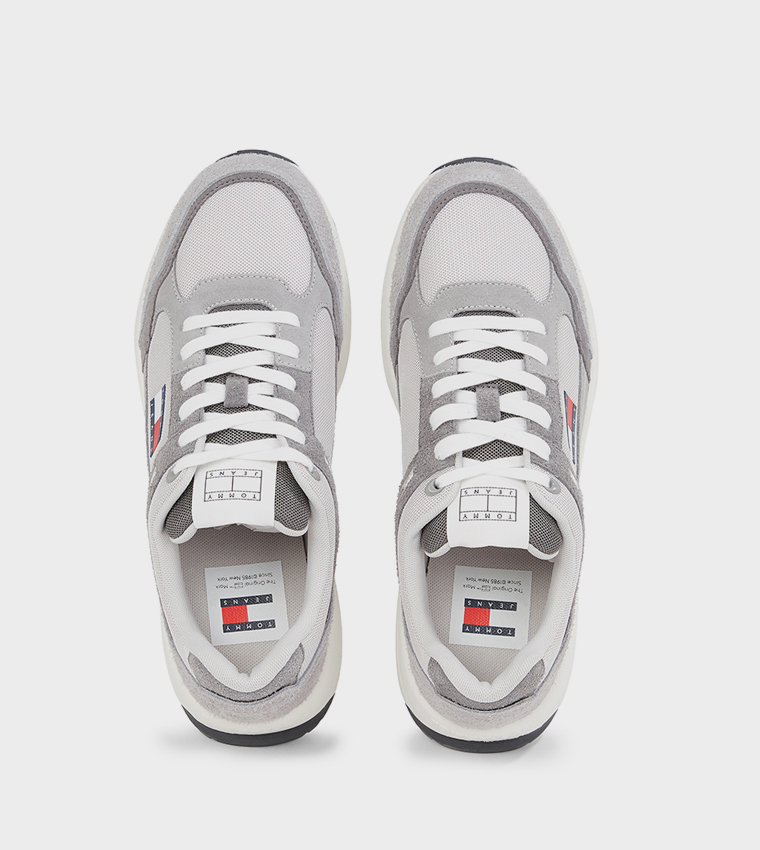 MIX MATER Lace-Up Runner Sneakers