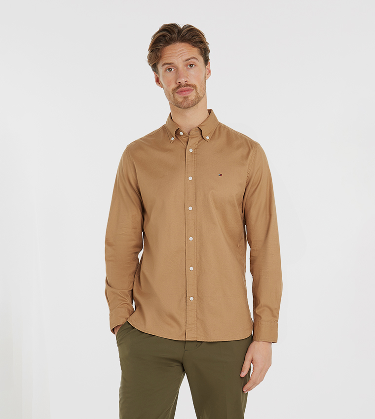 Long Sleeves Button-Down Collar Shirt