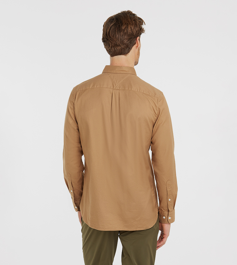 Long Sleeves Button-Down Collar Shirt