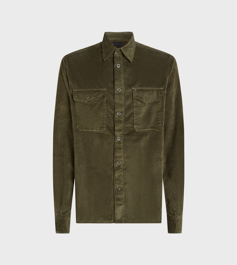 Solid Corduroy Overshirt