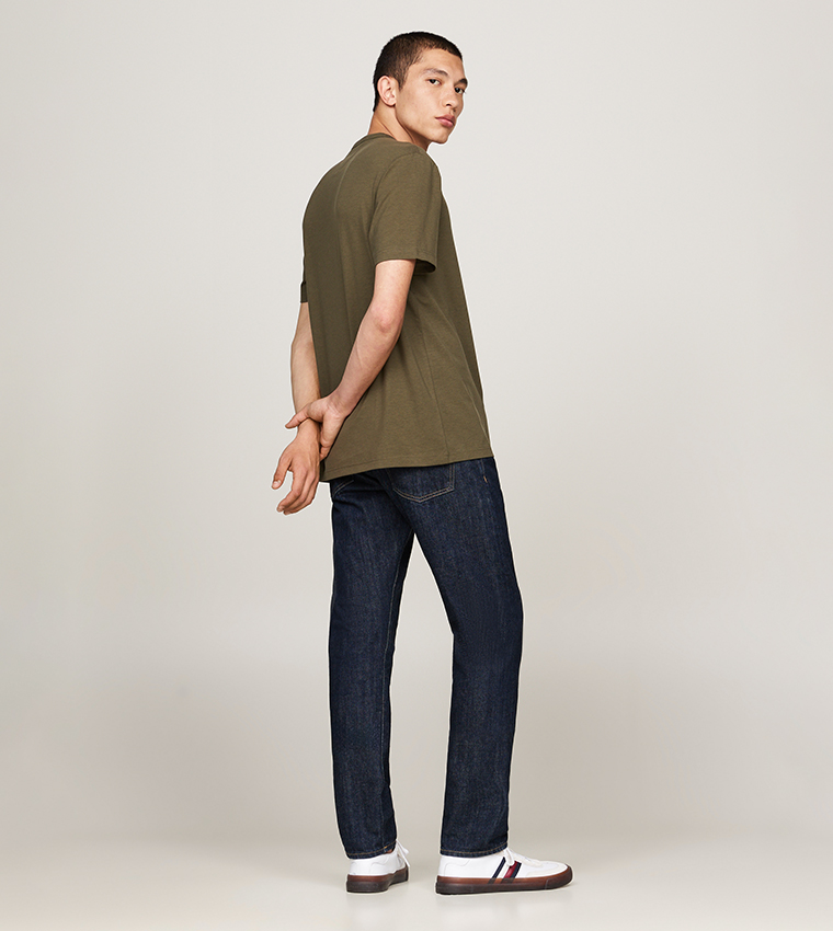Flag Detail Crew Neck T-Shirt