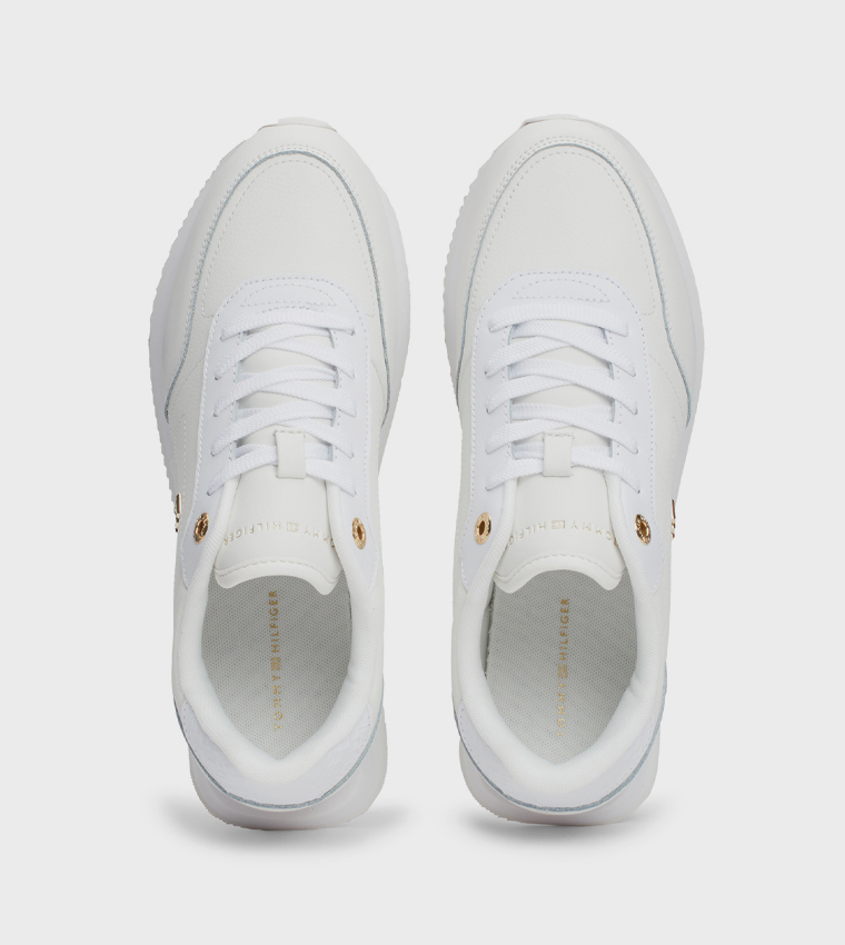 Elevated Lace-Up Runner Sneakers