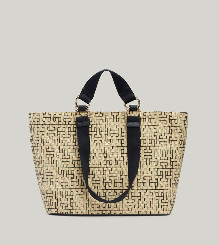 Monogram Patterned Tote Bag