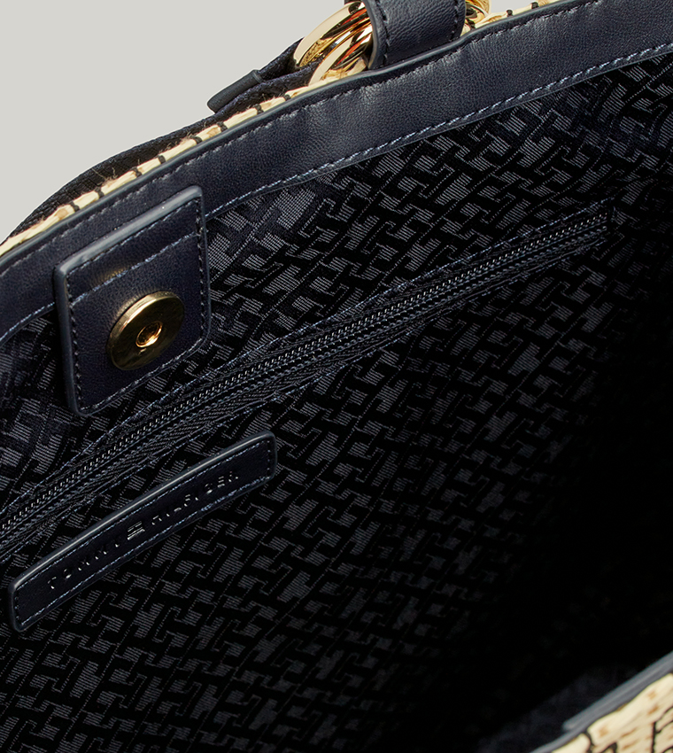 Monogram Patterned Tote Bag