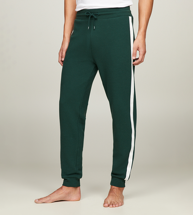 Side Striped Drawstring Waist Joggers