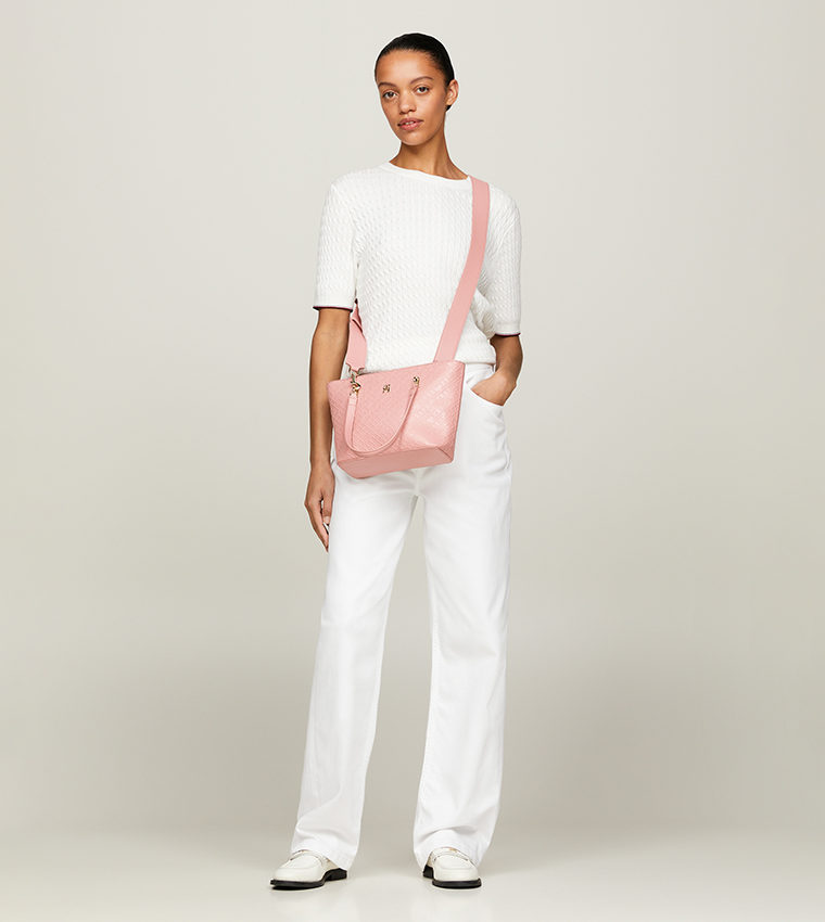 Logo Embossed Mini Tote Bag