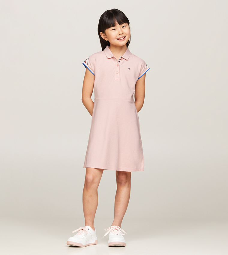 Buy Tommy Hilfiger Logo Detail Short Sleeves Mini Dress In Pink | 6thStreet Kuwait Buy Tommy Hilfiger Logo Detail Short Sleeves Mini Dress In Pink | 6thStreet Kuwait
