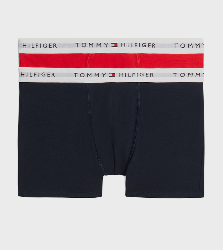 Pack of 2 Logo Waistband Trunks