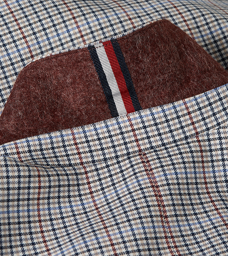 Plaid Double Breasted Blazer