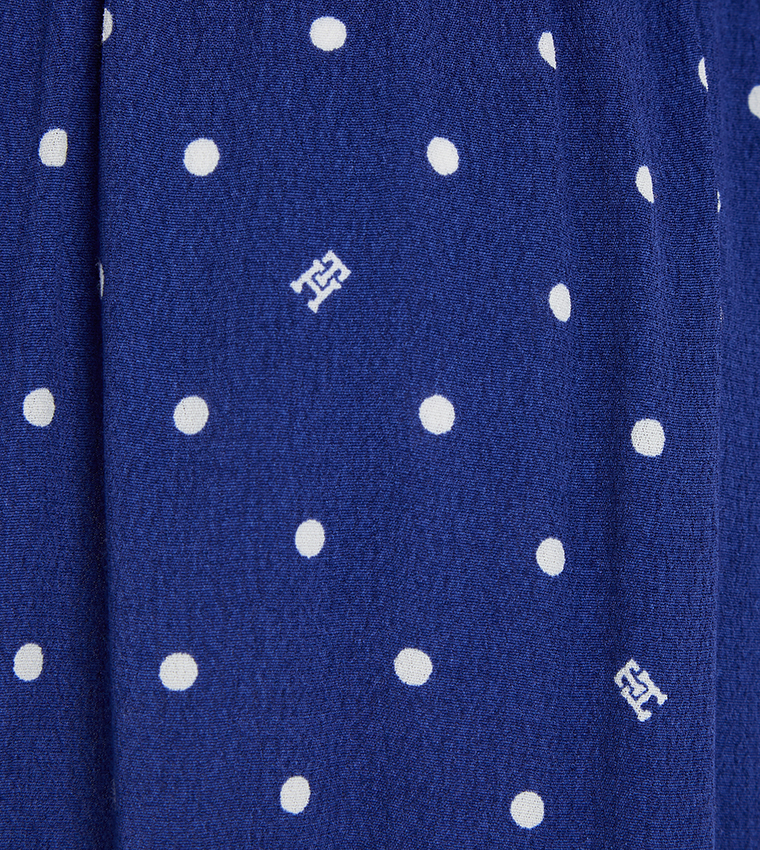 Polka Dots Long Sleeves Mini Dress