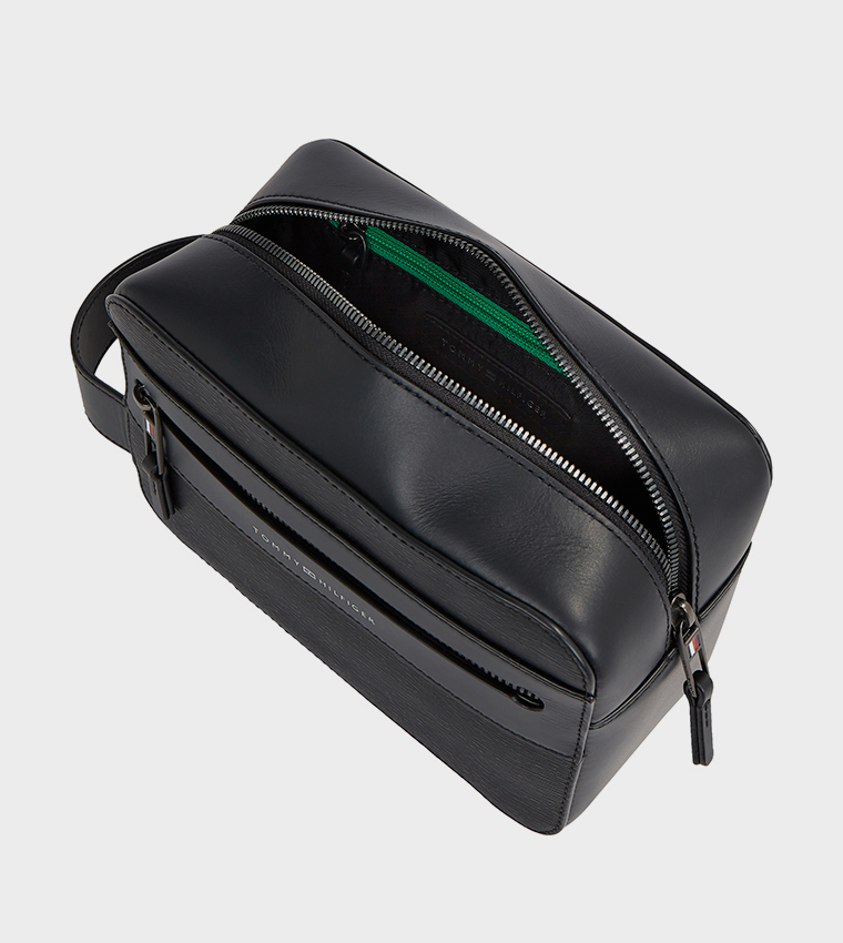 Textured Zippered Toiletry Bag