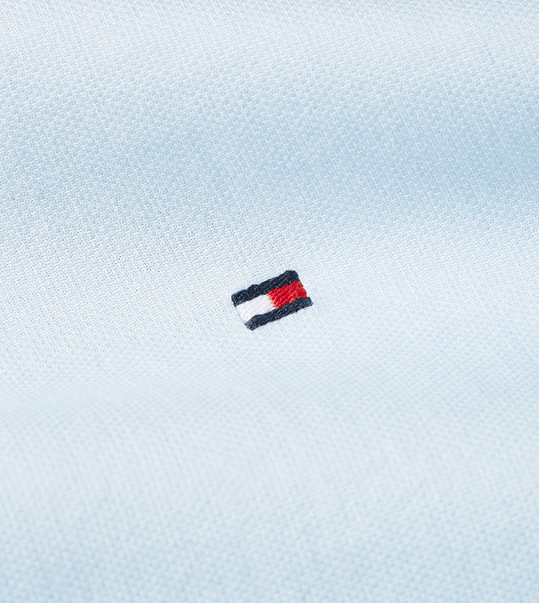 Flag Detail Button-Down Collar Shirt