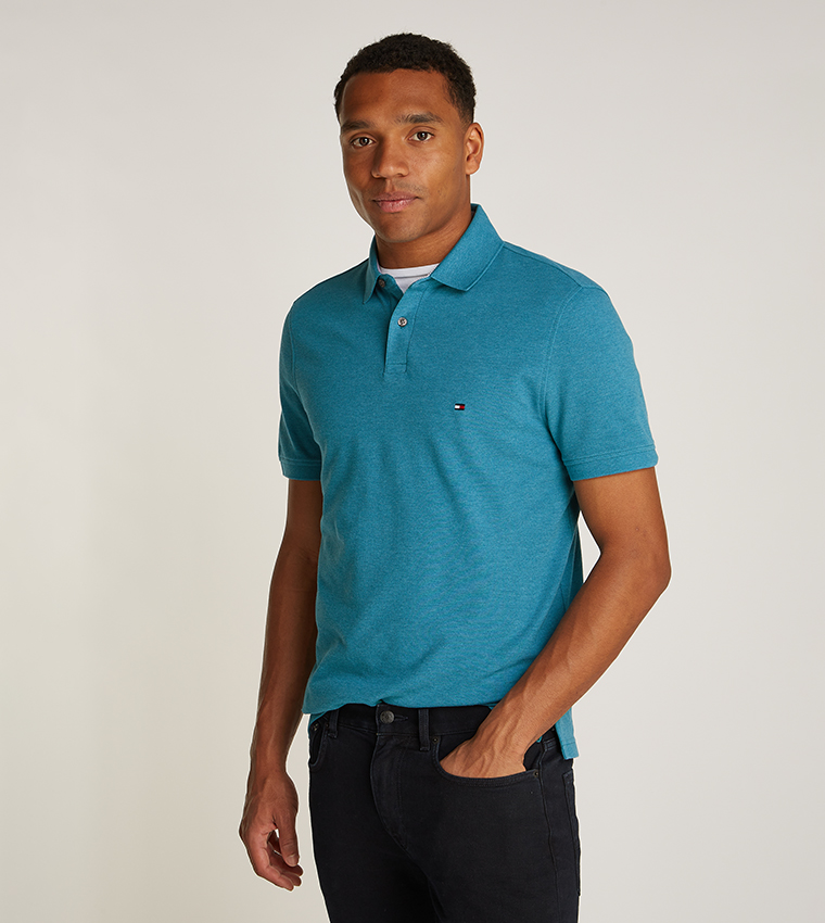 1985 Flag Detail Regular Fit Polo T-Shirt