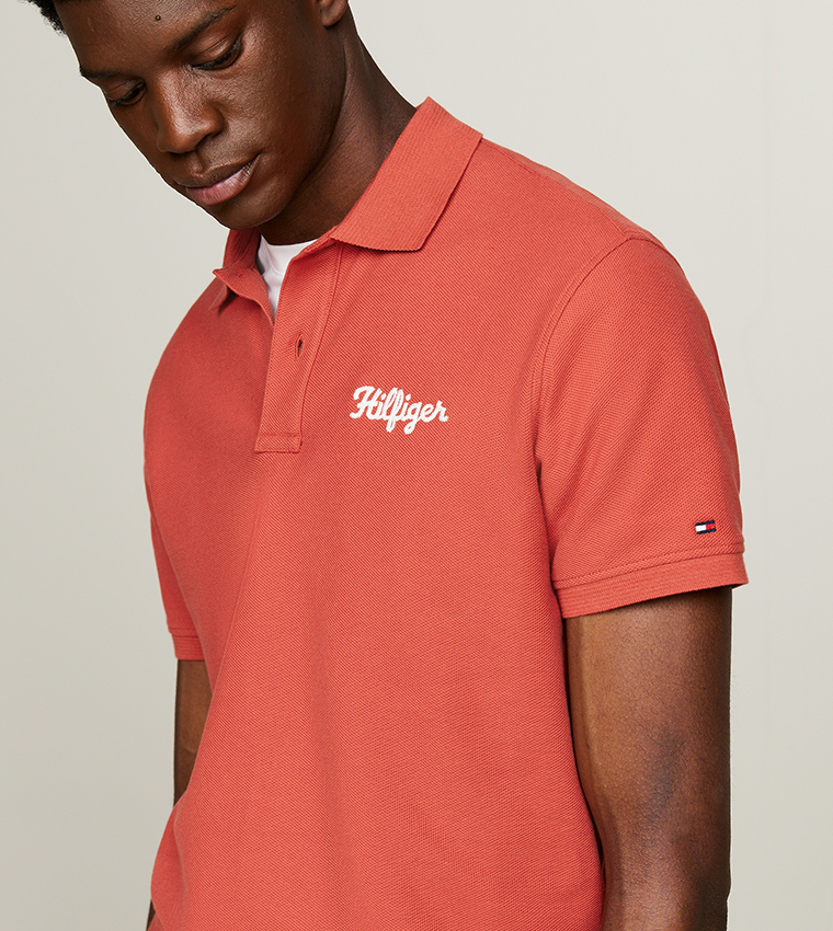 Monotype Chainstitch Short Sleeves Polo T-Shirt