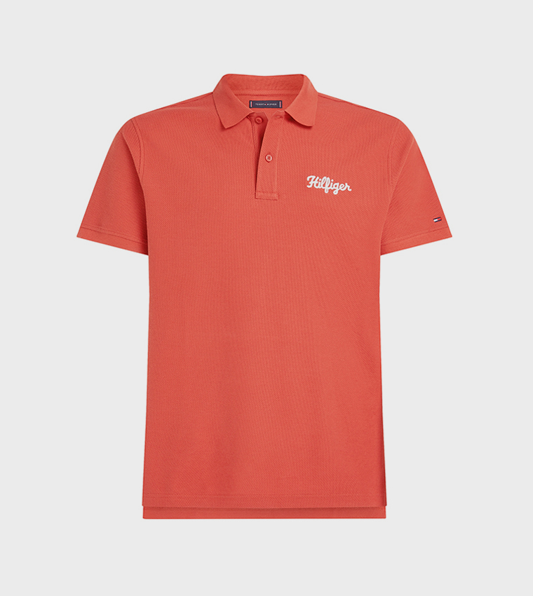 Monotype Chainstitch Short Sleeves Polo T-Shirt