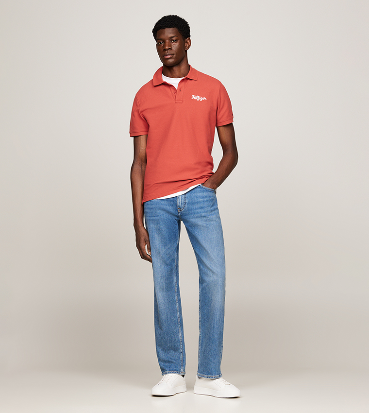Monotype Chainstitch Short Sleeves Polo T-Shirt