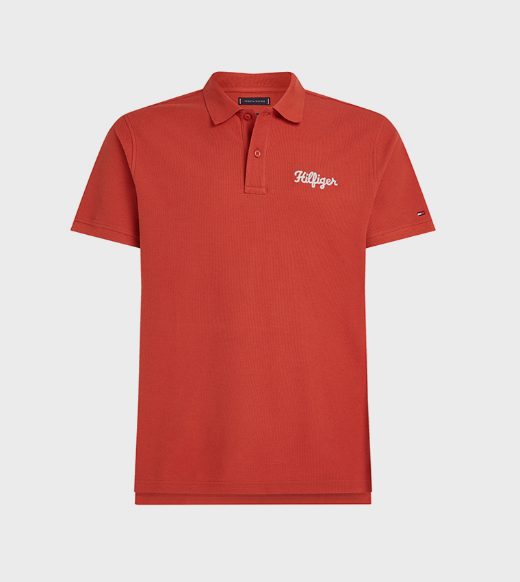 Monotype Chainstitch Short Sleeves Polo T-Shirt