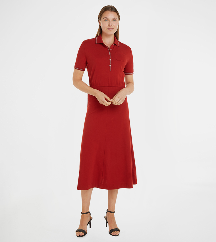 Contrast Tipping T-Shirt Dress