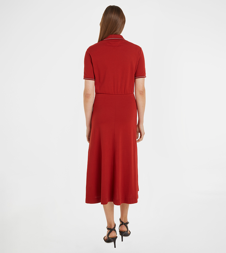 Contrast Tipping T-Shirt Dress