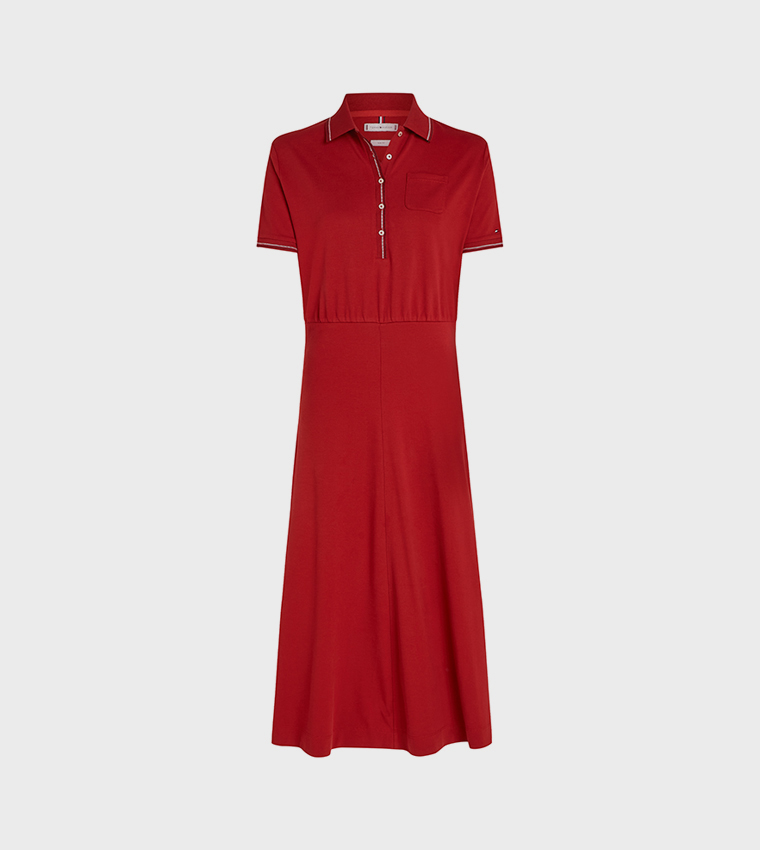 Contrast Tipping T-Shirt Dress