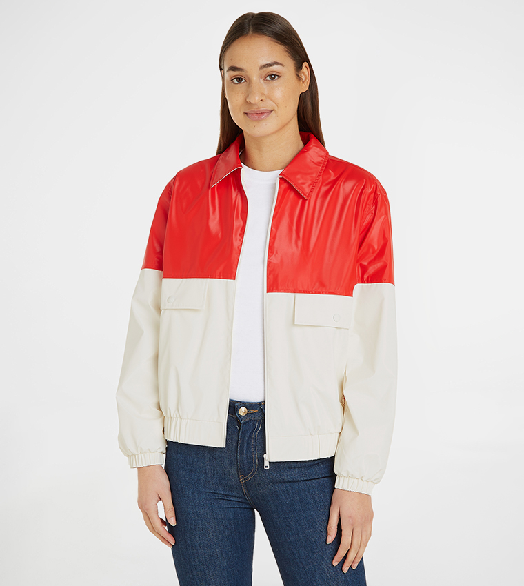 Buy Tommy Hilfiger Color Block Terry Jacket In Multiple Colors