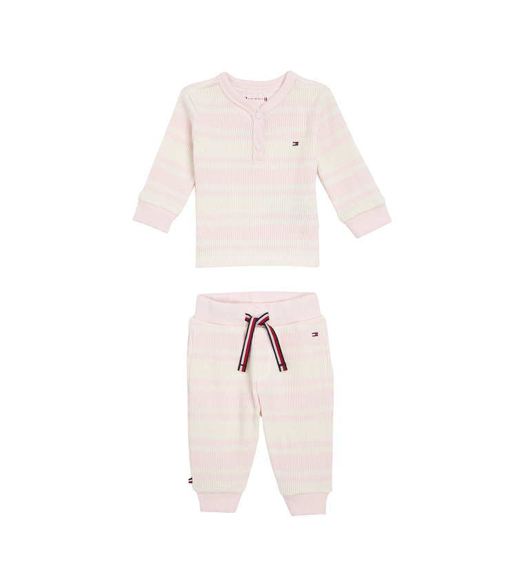 Striped Long Sleeves Clothing Set