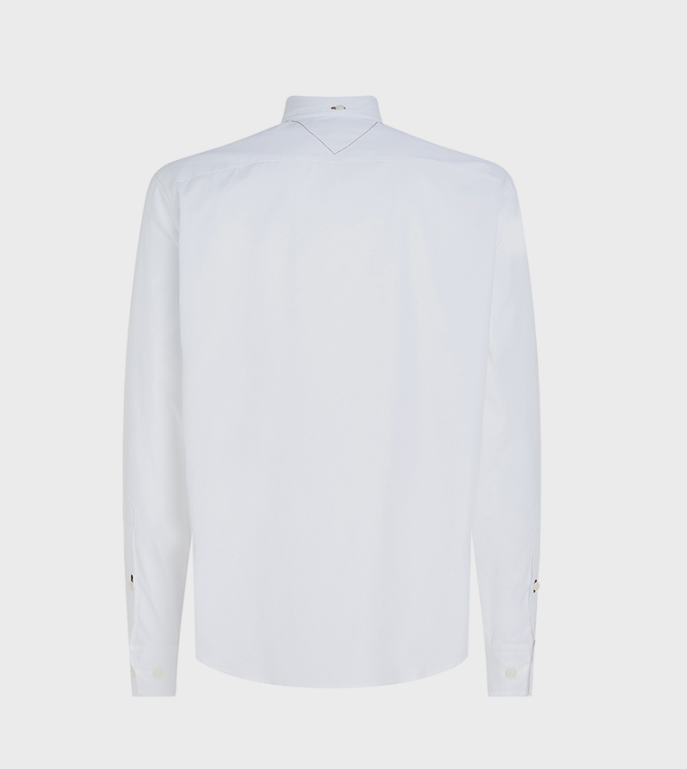 Solid Button-Down Collar Shirt
